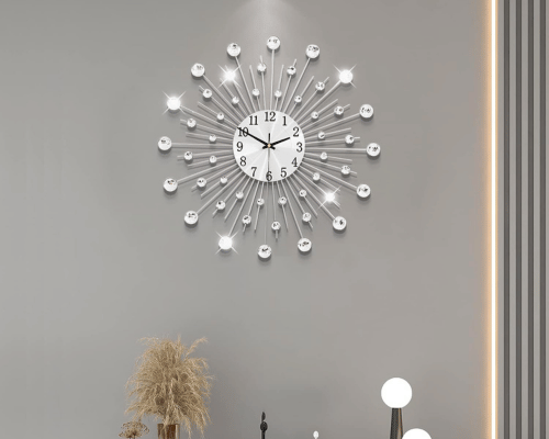 Wall Clock with Crystal 