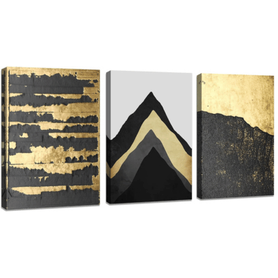 Black and Gold Wall Decor
