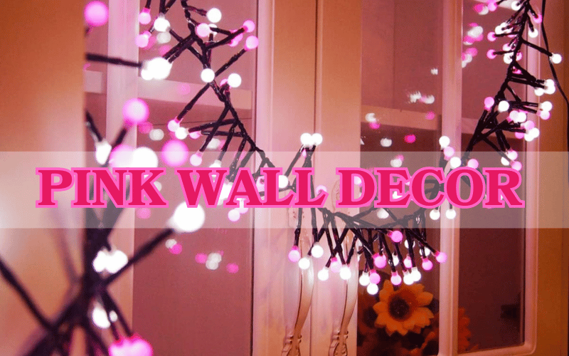 Pink Christmas Wall Decor