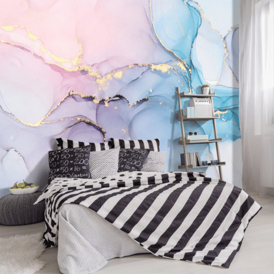 Marbled Fabric Wallpaper