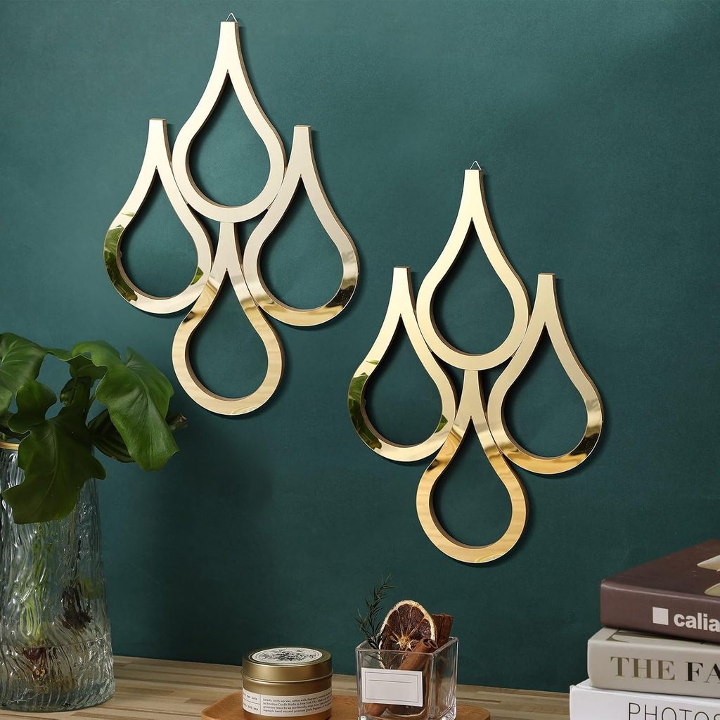 WEYSAT Teardrop Wall Mirror Hanging