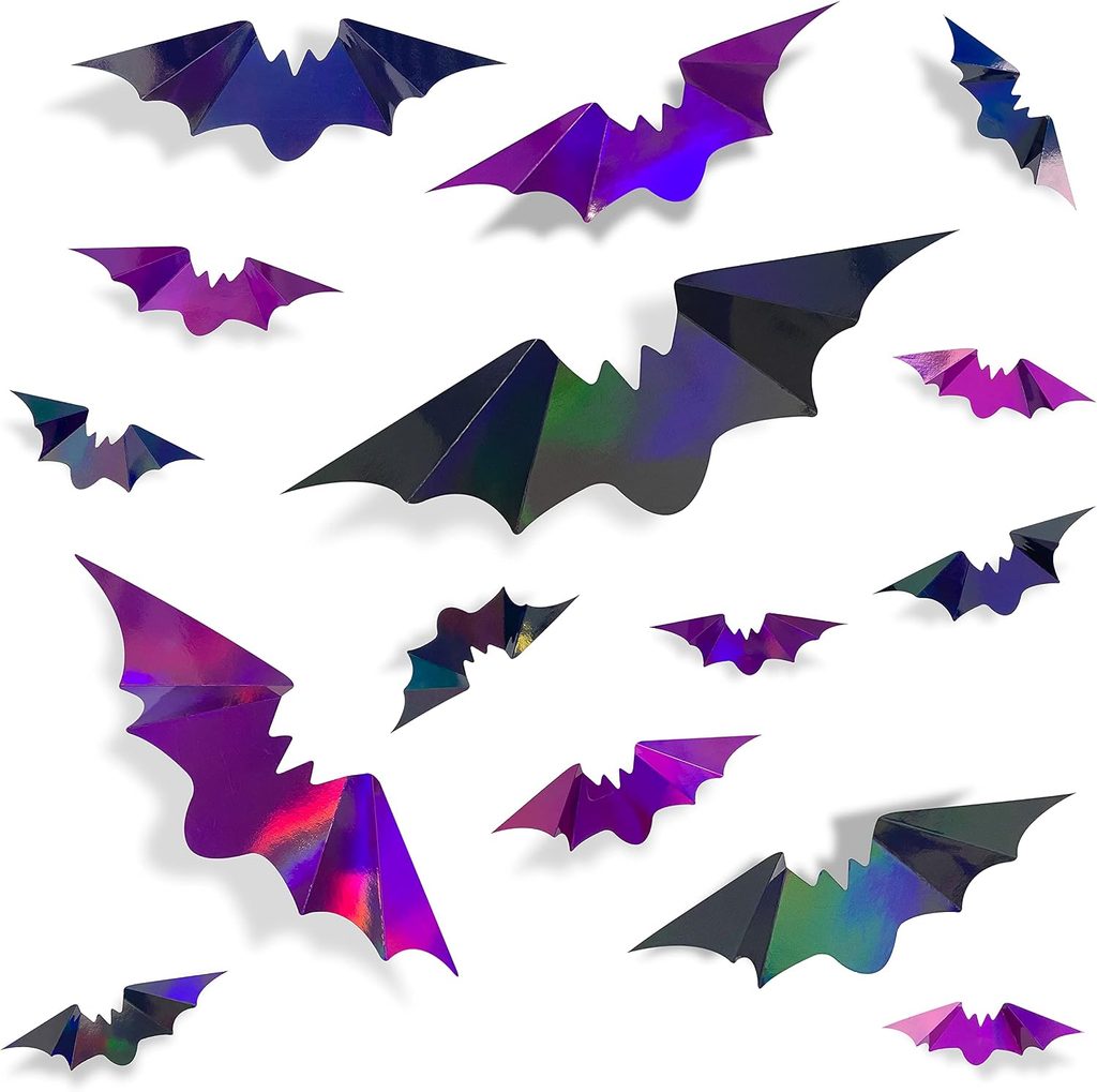 3D Wall Stickers Spooky Bats for Halloween