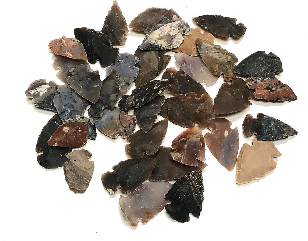 Replica Modern Carved Arrowhead Agate Stones