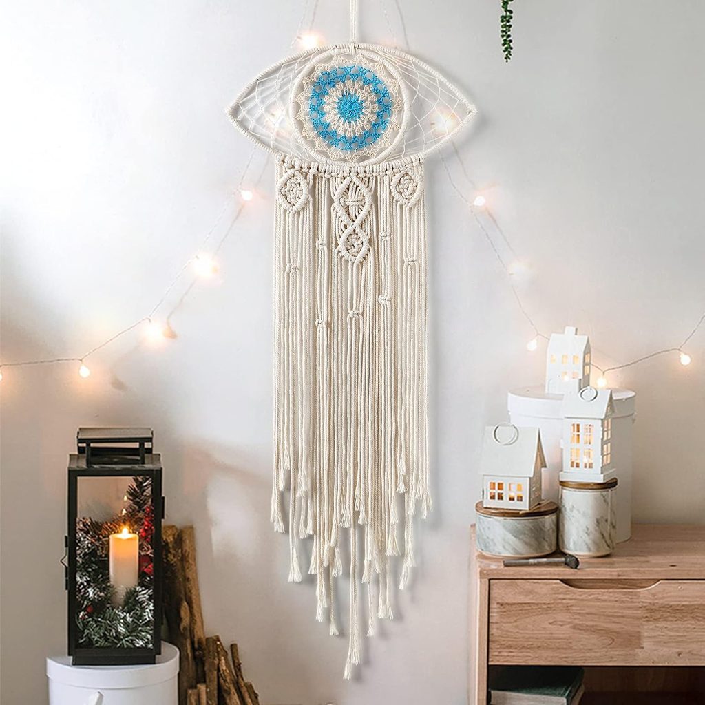 LOMOHOO Large Boho Evil Eye Wall Hanging