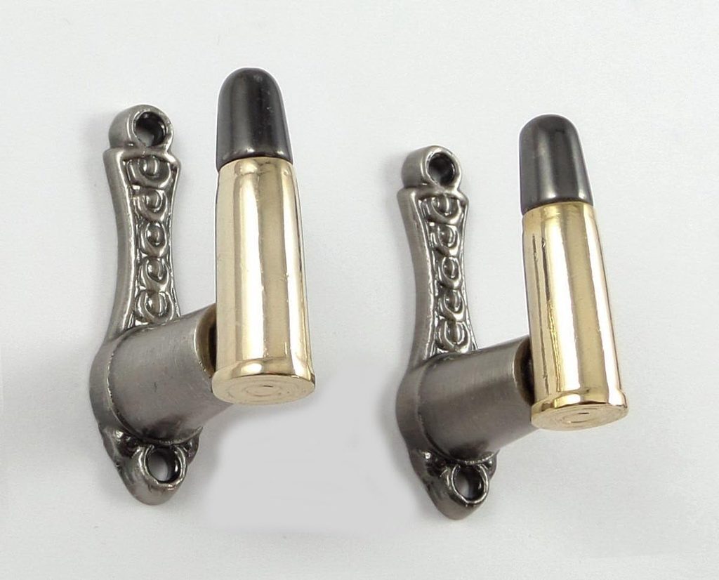 Bullet Design Gun Bracket Mount Hanger Hook
