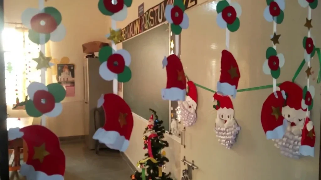 Christmas Classroom Wall Decor with Santa