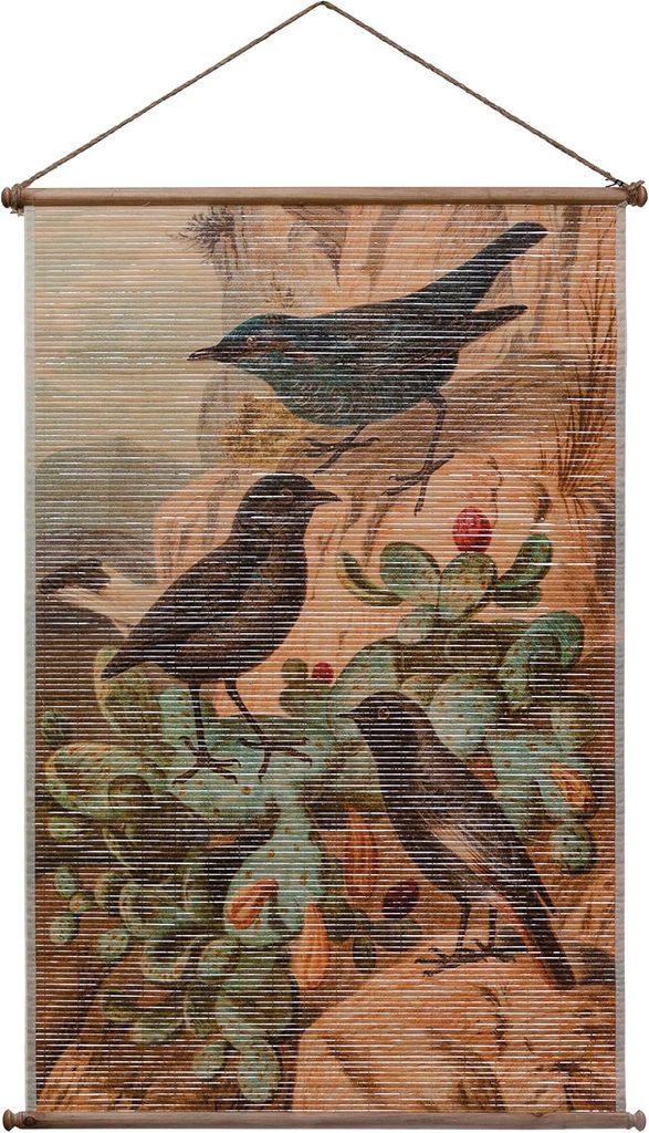 Creative Printed Bamboo Scroll Wall Decor