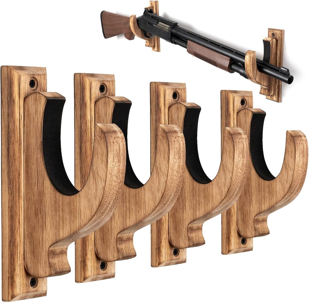 DGWJSU Solid Wood Wall Mount for Rifle Racks