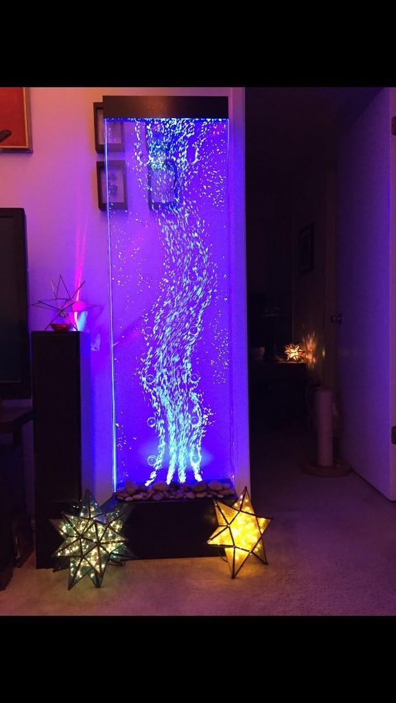 Floor Standing Dancing Bubble Fountain Color Light