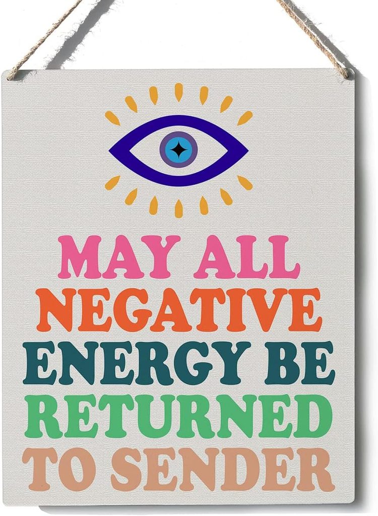 Inspirational Evil Eye Sign Decor