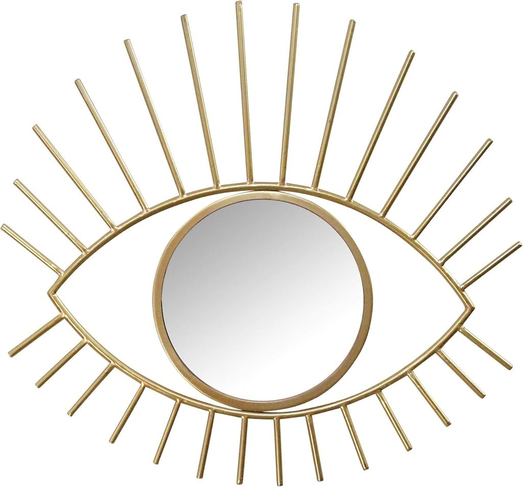 Stratton Gold Metal Eye Wall Mirror