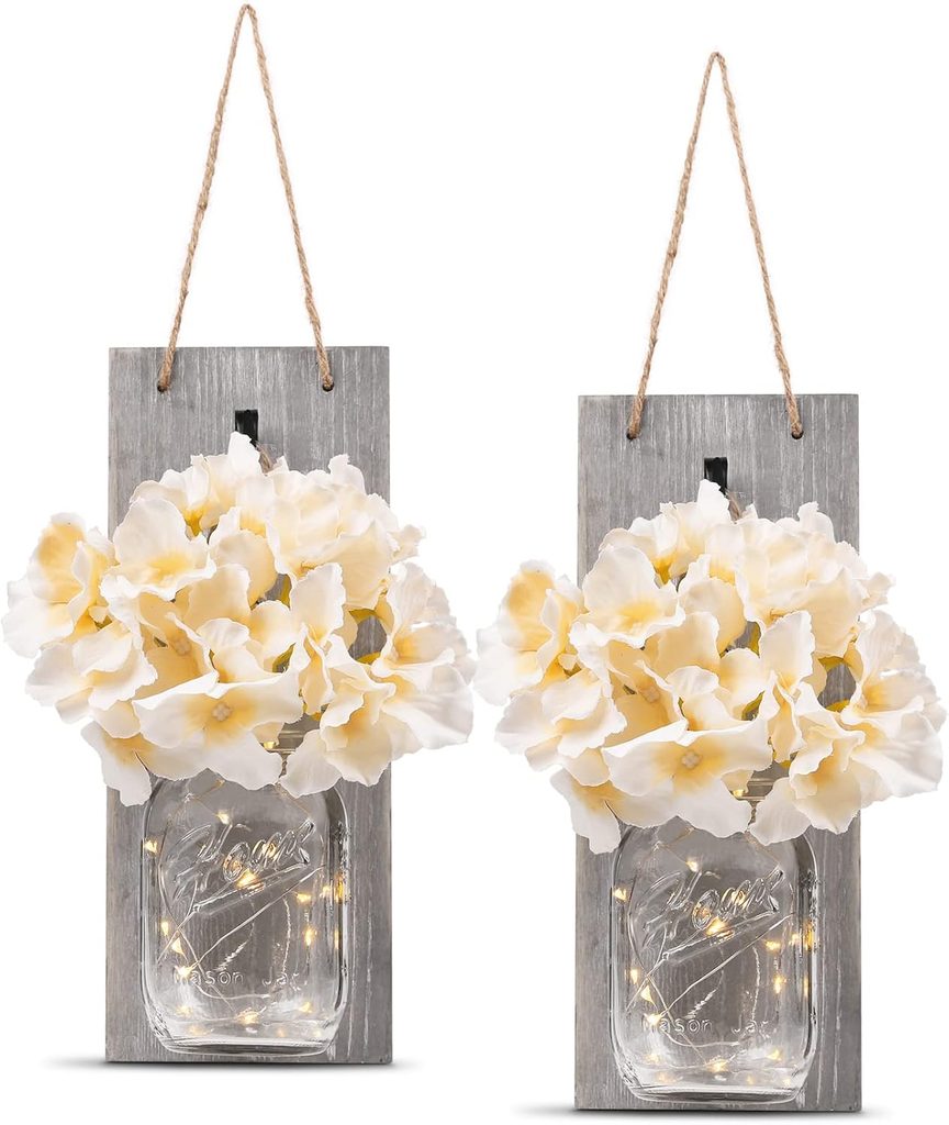 HOMKO Mason Jar Farmhouse Bathroom Wall Decor