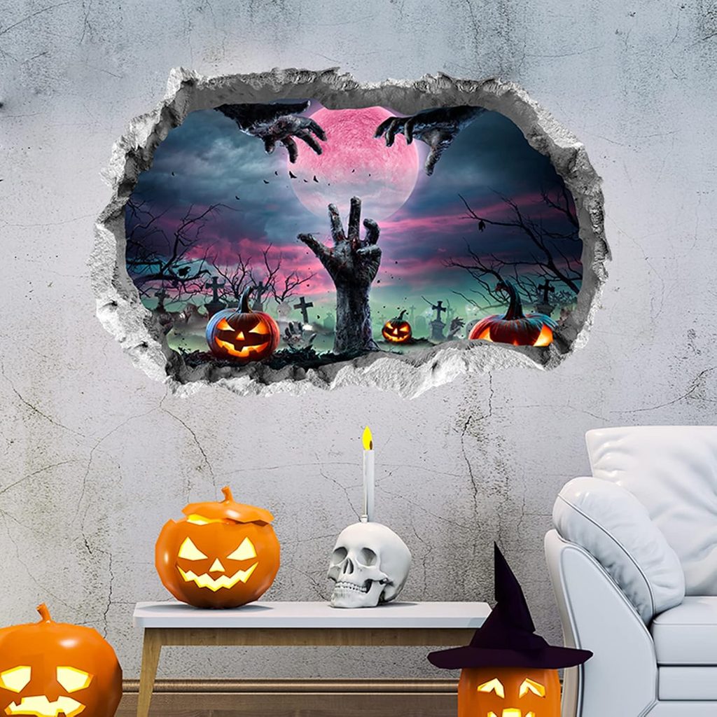 Ghost Hand 3D Halloween Removable Wall Stickers