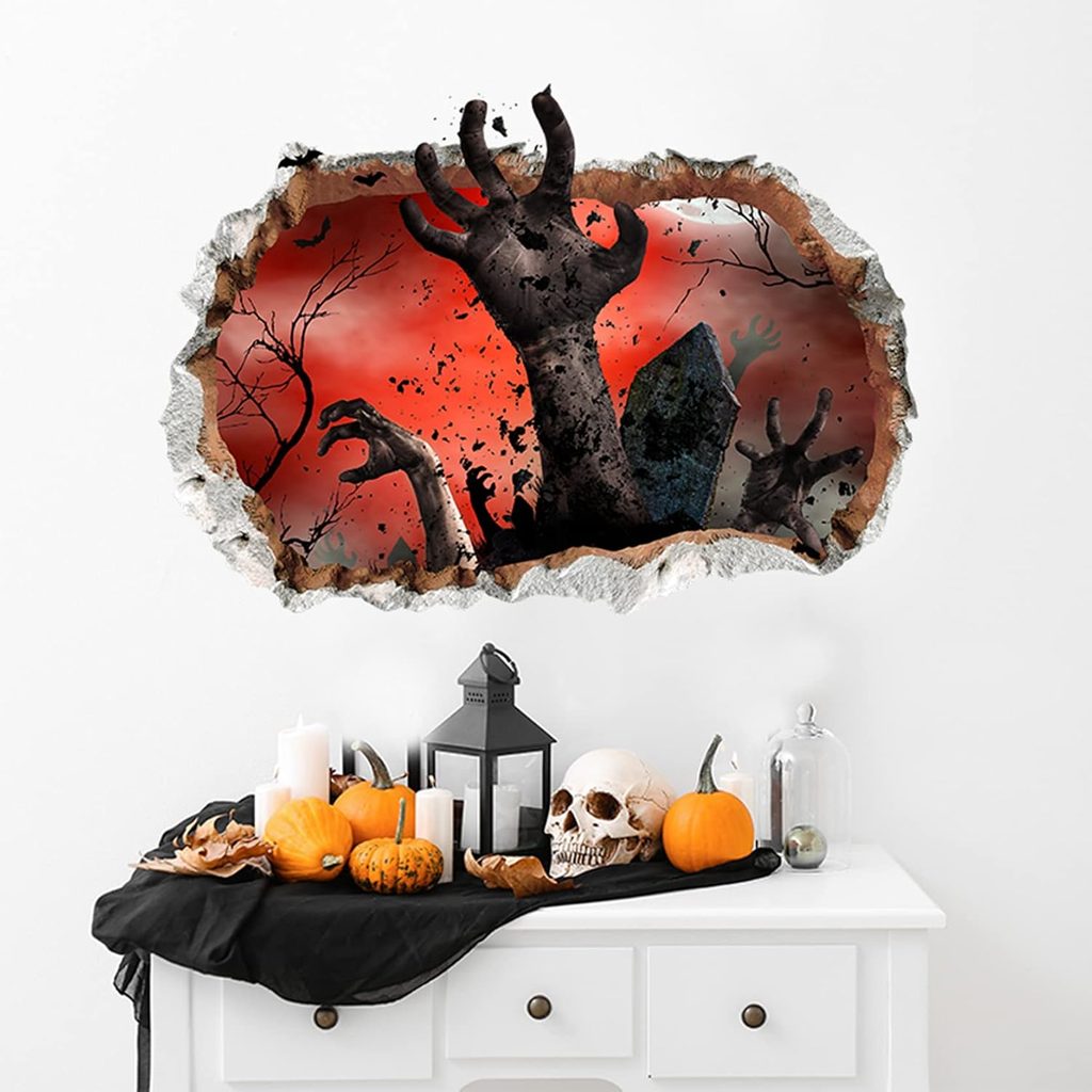 Ghost Hands Removable Halloween 3D Wall Stickers