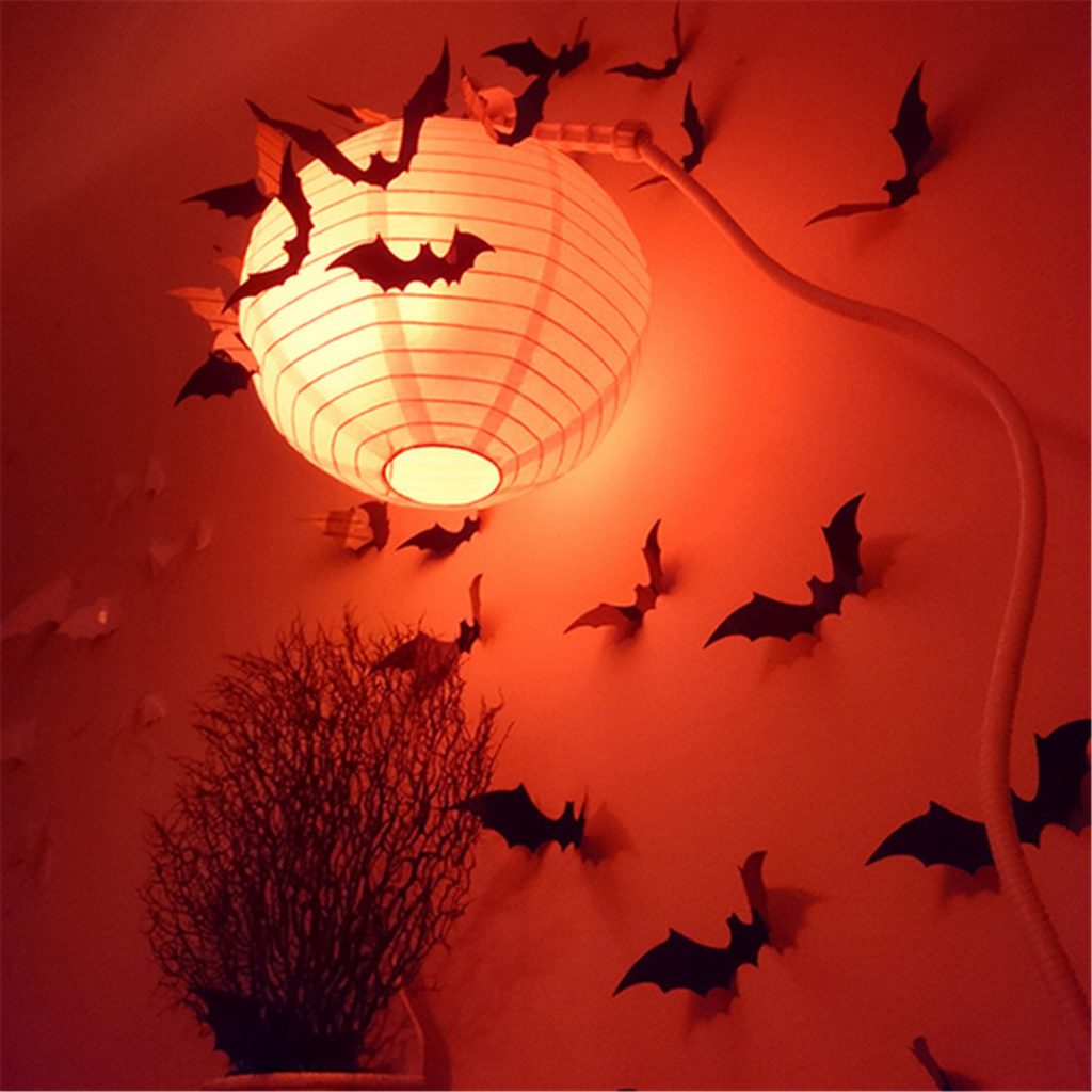 Halloween Snow Globe With Bats