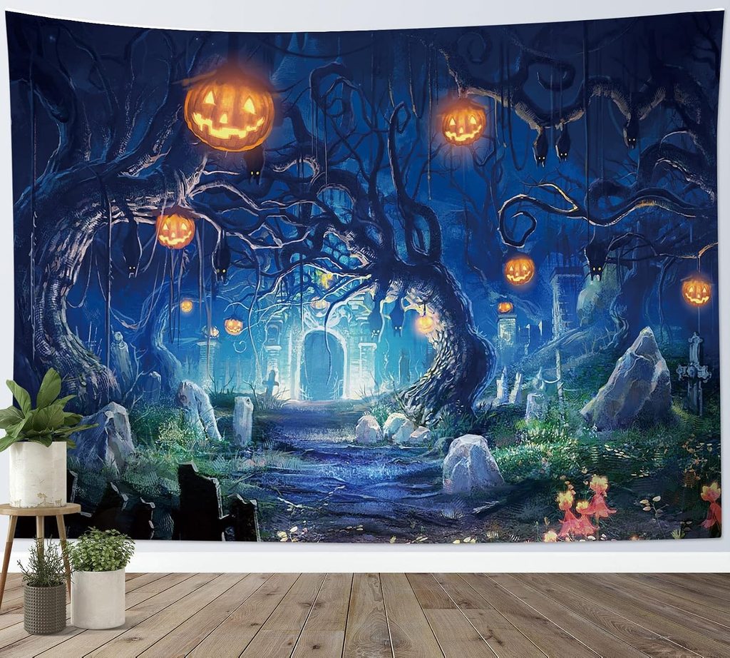 Printable Halloween Wall Blanket Art
