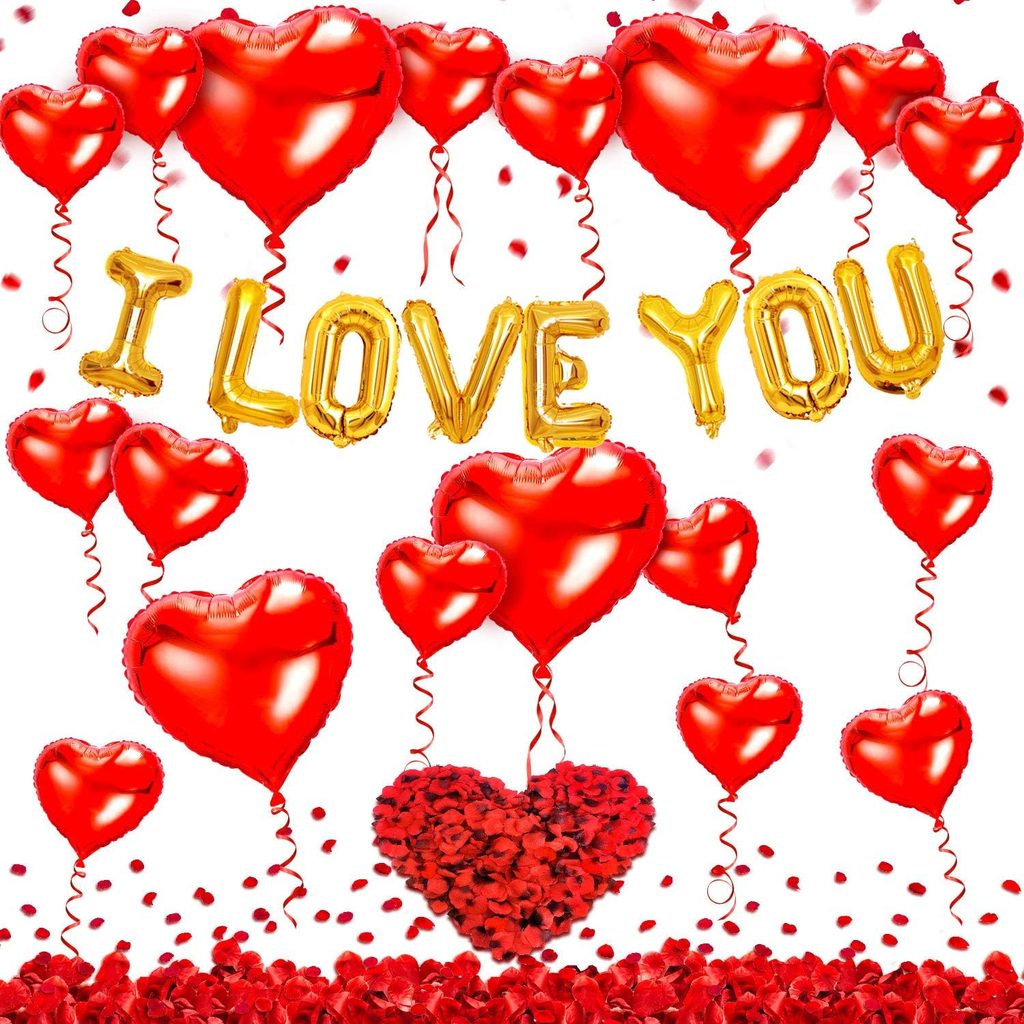 Heart-Shaped Balloon Wall Decor Set