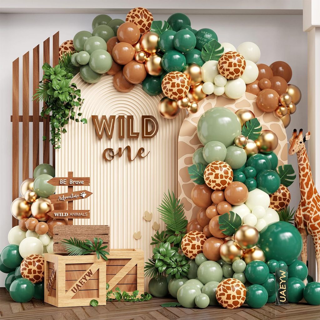 Jungle Safari Animal Balloon Garland