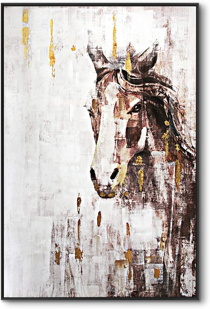 Lamping Painting Horse Canvas Wall Art