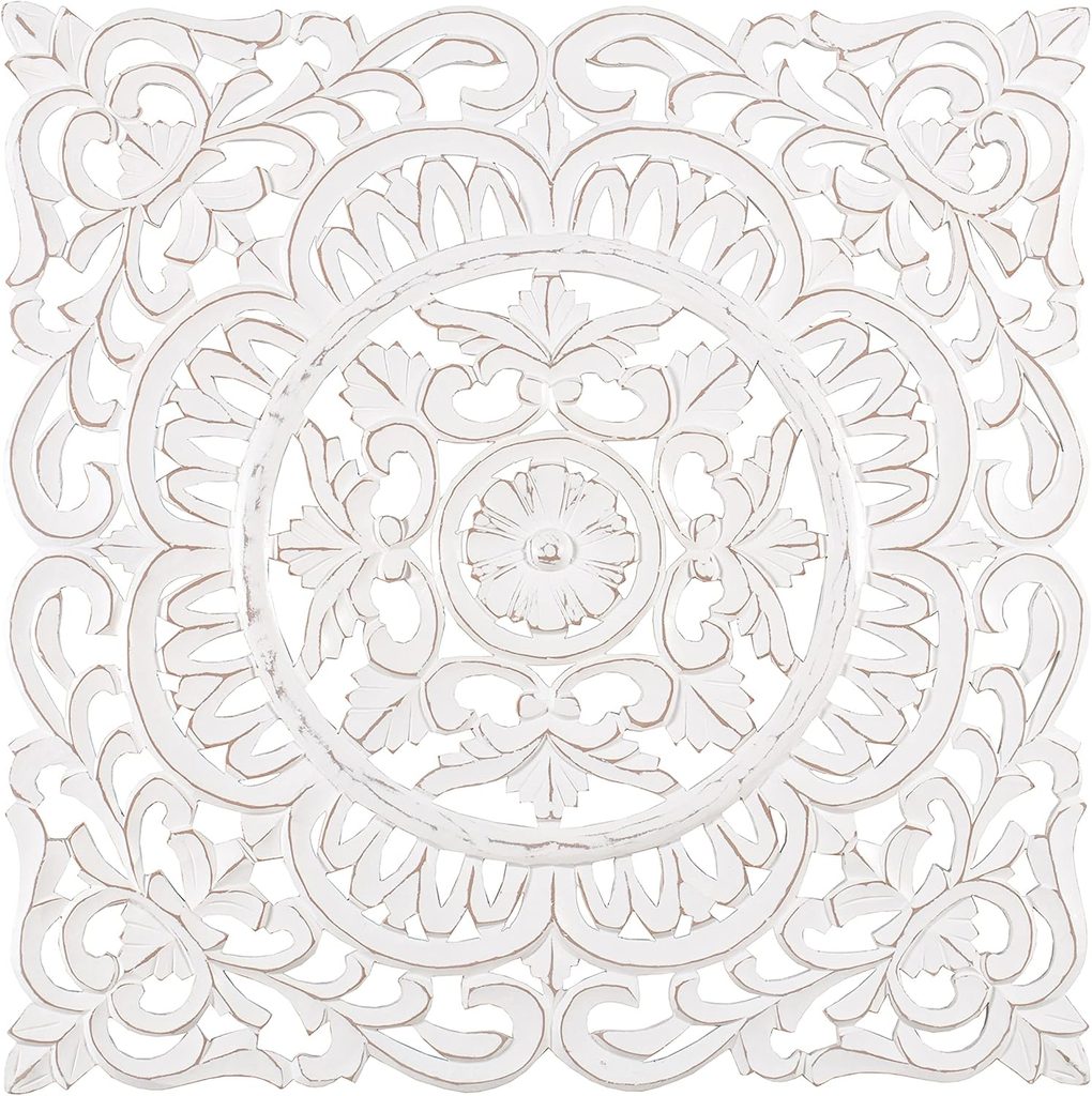 MH London Hand Crafted Medallion Wood Wall Decor