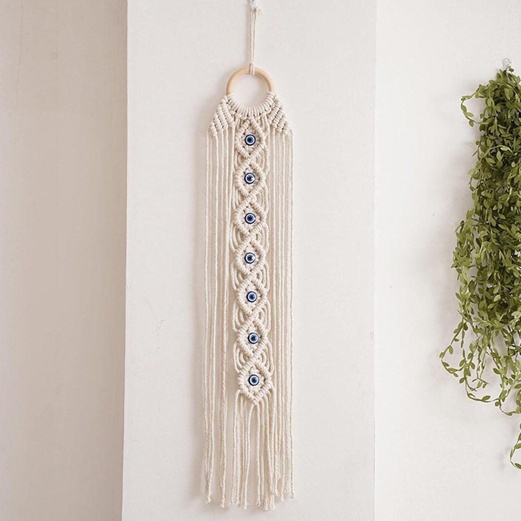 VIRFONOR Handmade Evil Eye Wall Decor Hanging
