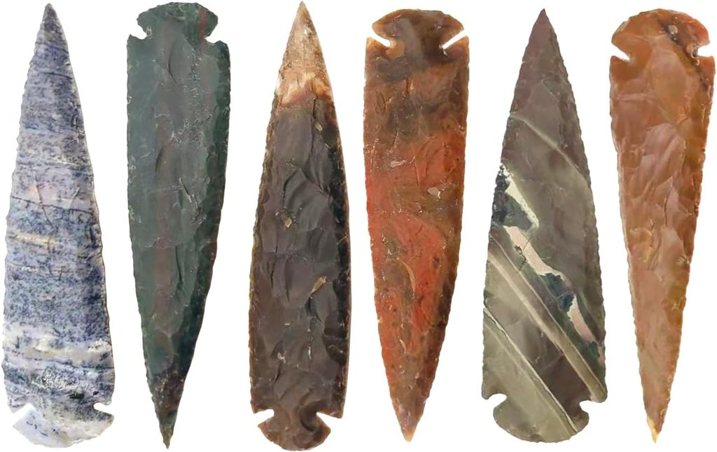 Morocca 7-Inch Flint DIY Spearhead Handmade Arrowhead