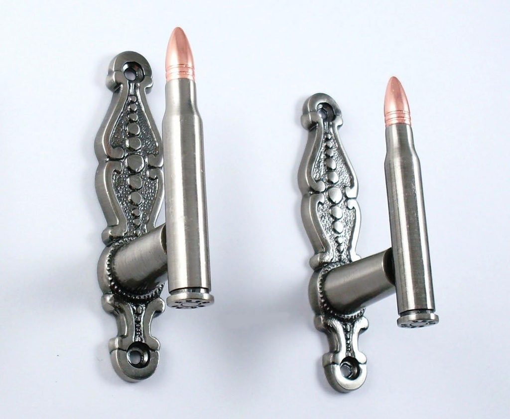 Rifle Bullet Gun Wall Hanger Bracket Mount
