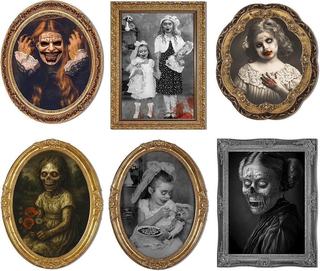 Changing Face 3D Halloween Decor Framed Portrait