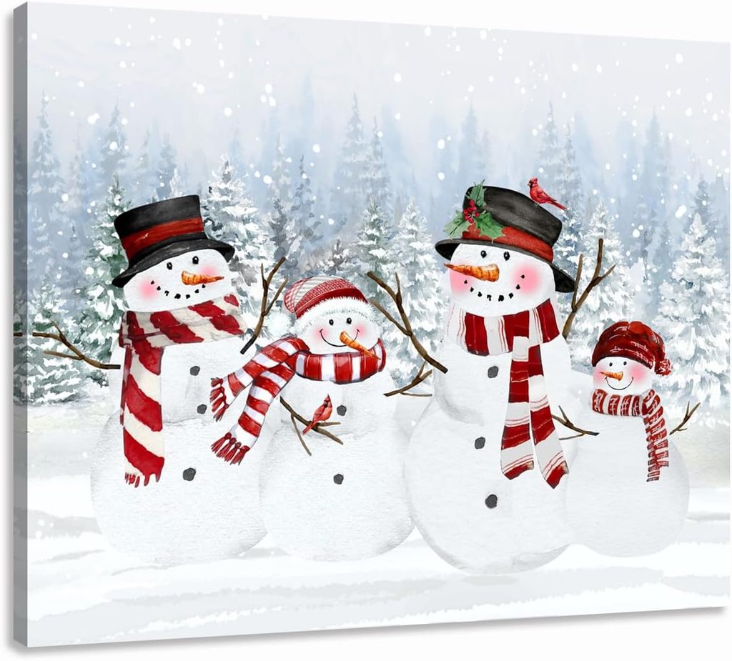 Yang Hong Yu Snowman Pictures Wall Art
