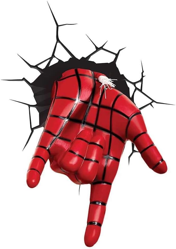Marvel Spiderman Hand 3D LED Light Wall Decoration