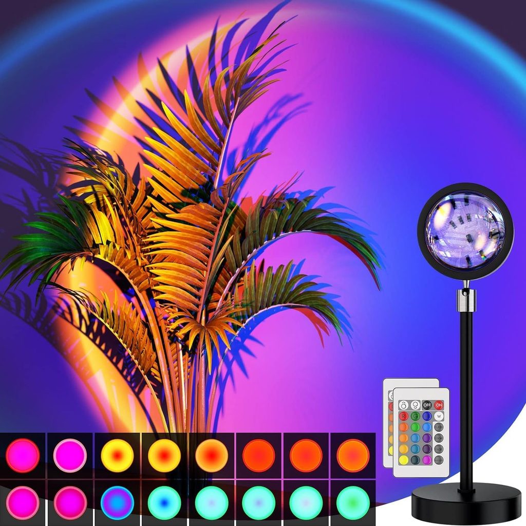 16 Colors Night Lamp Projection Led Lights with Remote