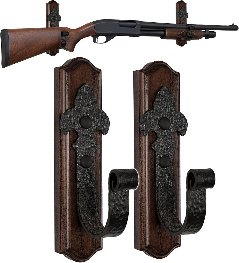 TESLYAR Wall Mount Displays Horizontal Gun Rack