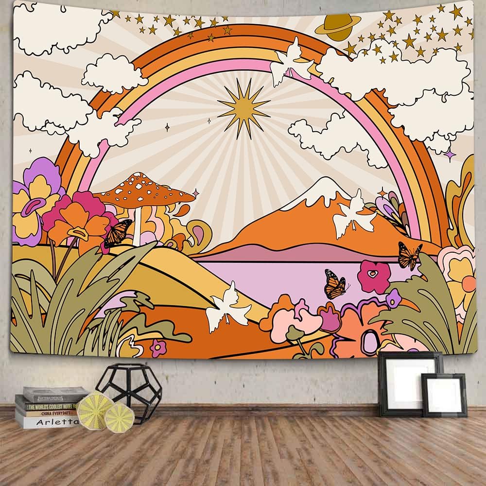 TOMOZ Vintage 70s Tapestry Wall Hanging