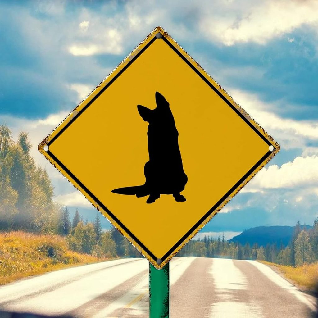 German Shepherd Vintage Metal Wall Decor