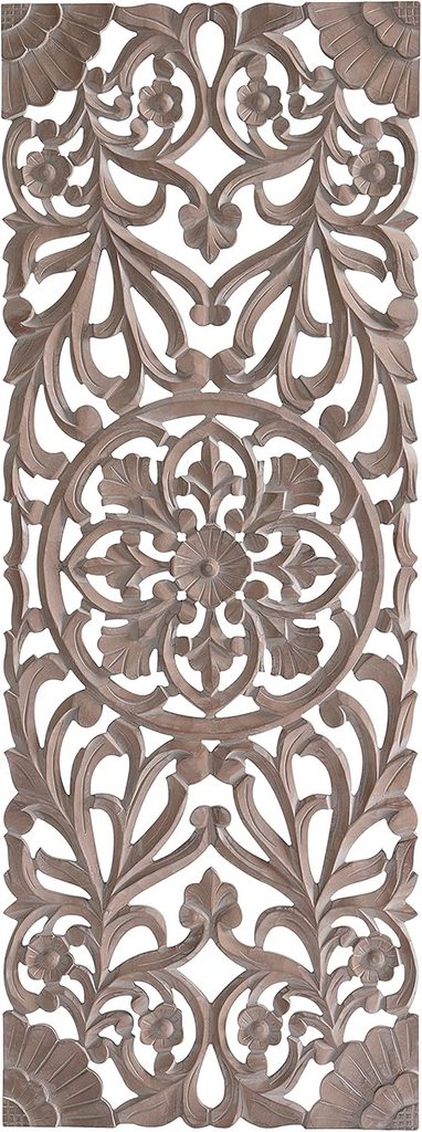 MH London Medallion Rustic Wooden Wall Decor
