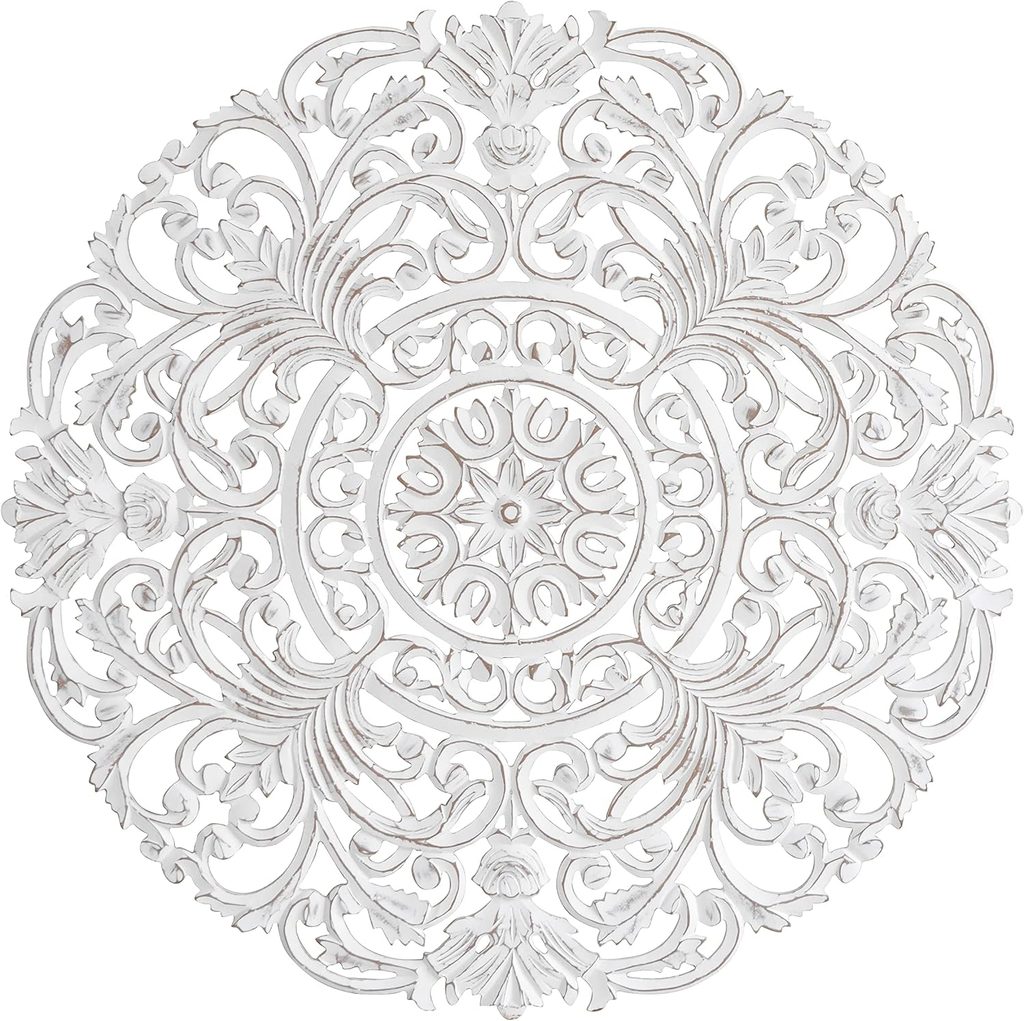 MH London Medallion Hand Crafted Wood Wall Panel