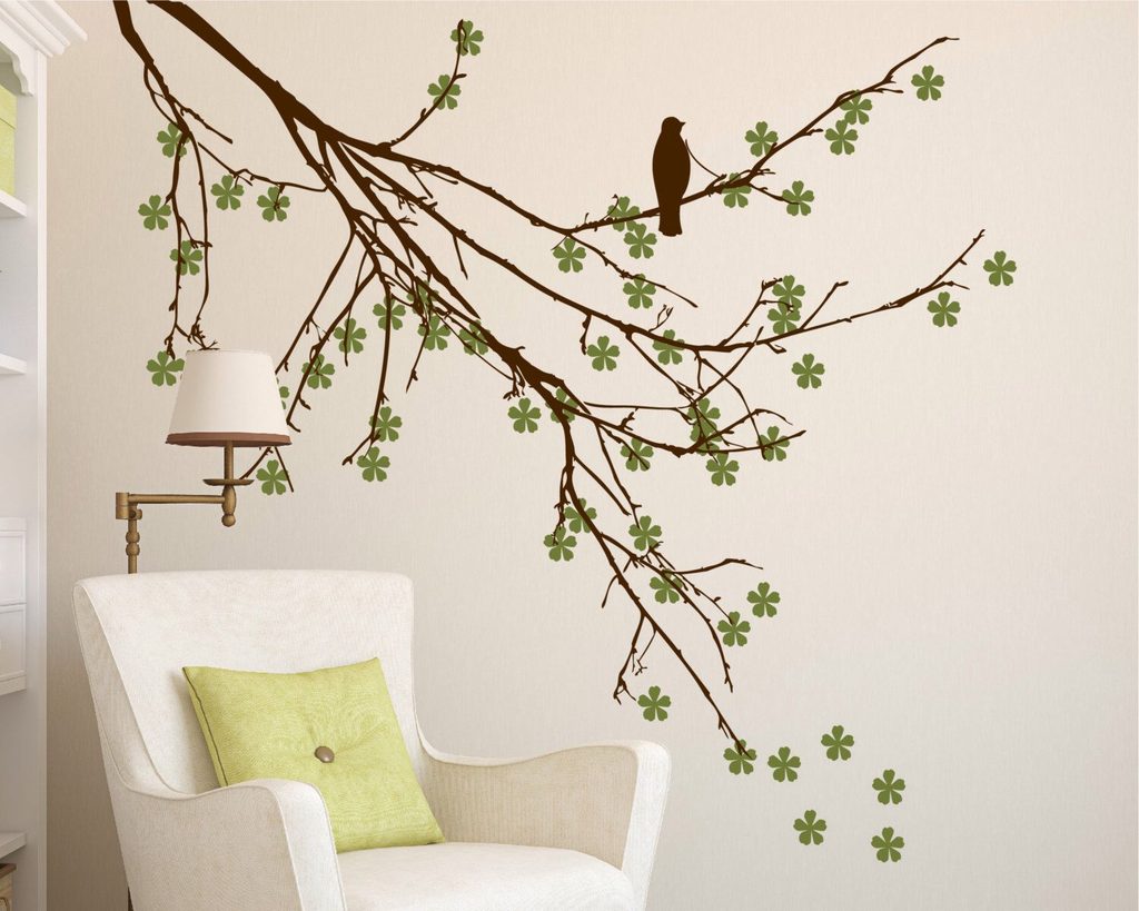 Branch Wall Art with Wall Stickers