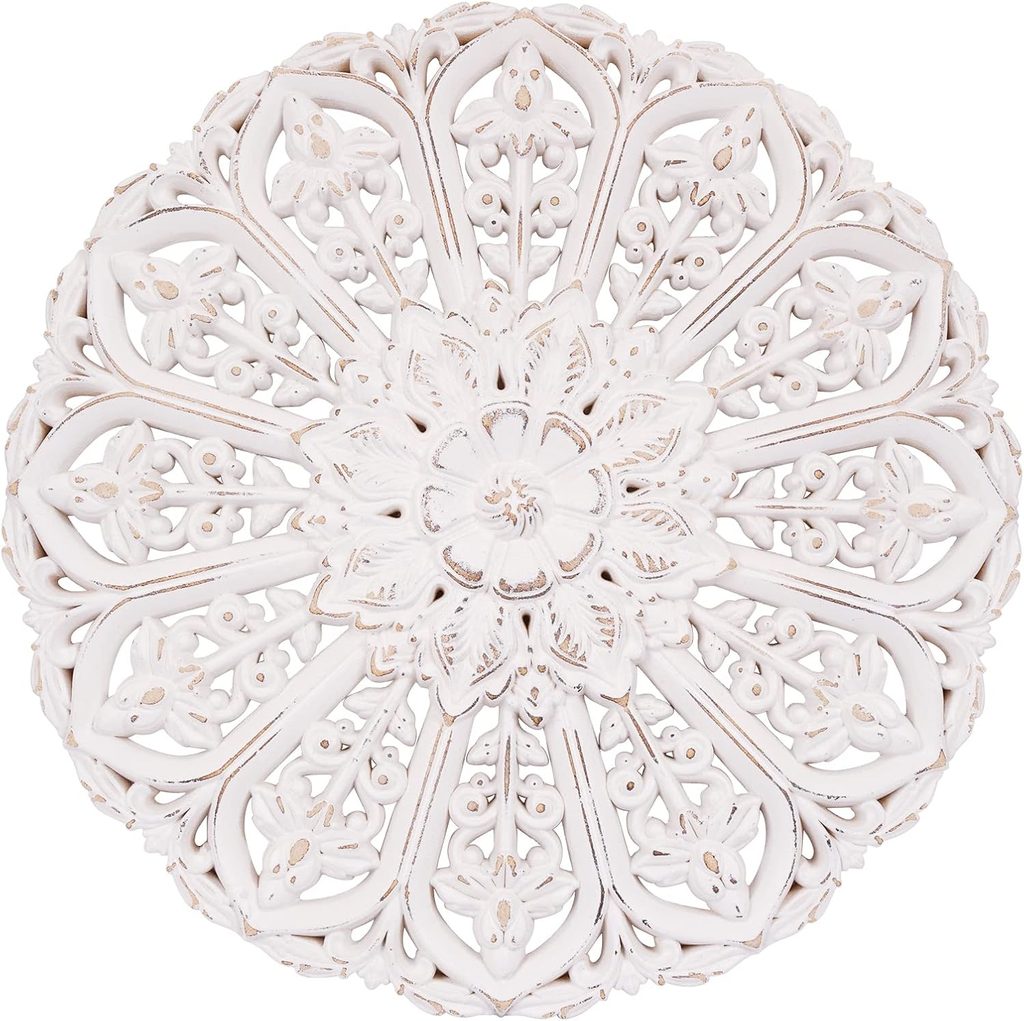Kvintes Wooden Decorative Medallion Wall Hanging