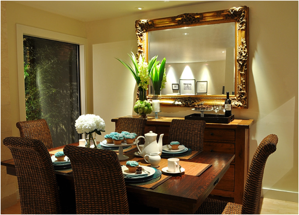 Dining Room Wall Decor With Mirror