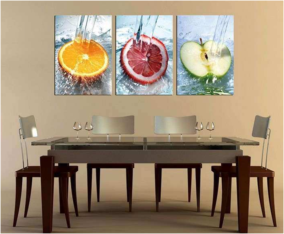 Dining Room Wall Decor With Painting Frame