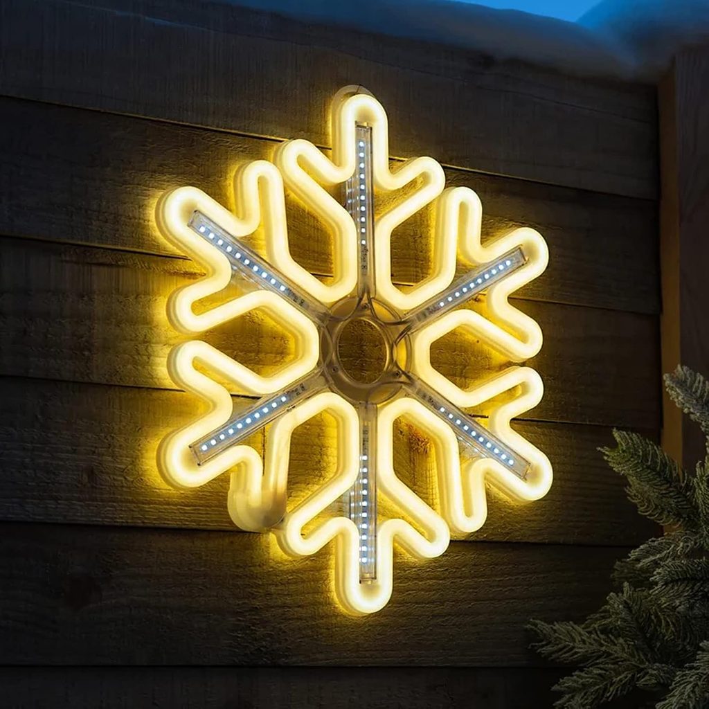 Lighted Christmas Snowflake Lights Wall Decor