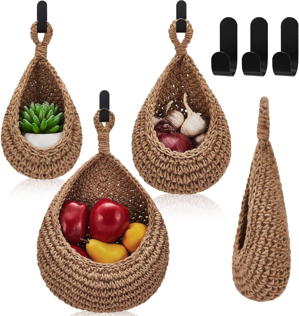 Bohemian Rattan Wall Hanging Basket Wall Decor