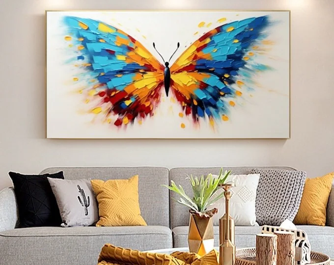 Abstract Butterfly Wall Art