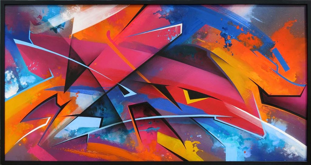 Abstract Splash Graffiti Canvas