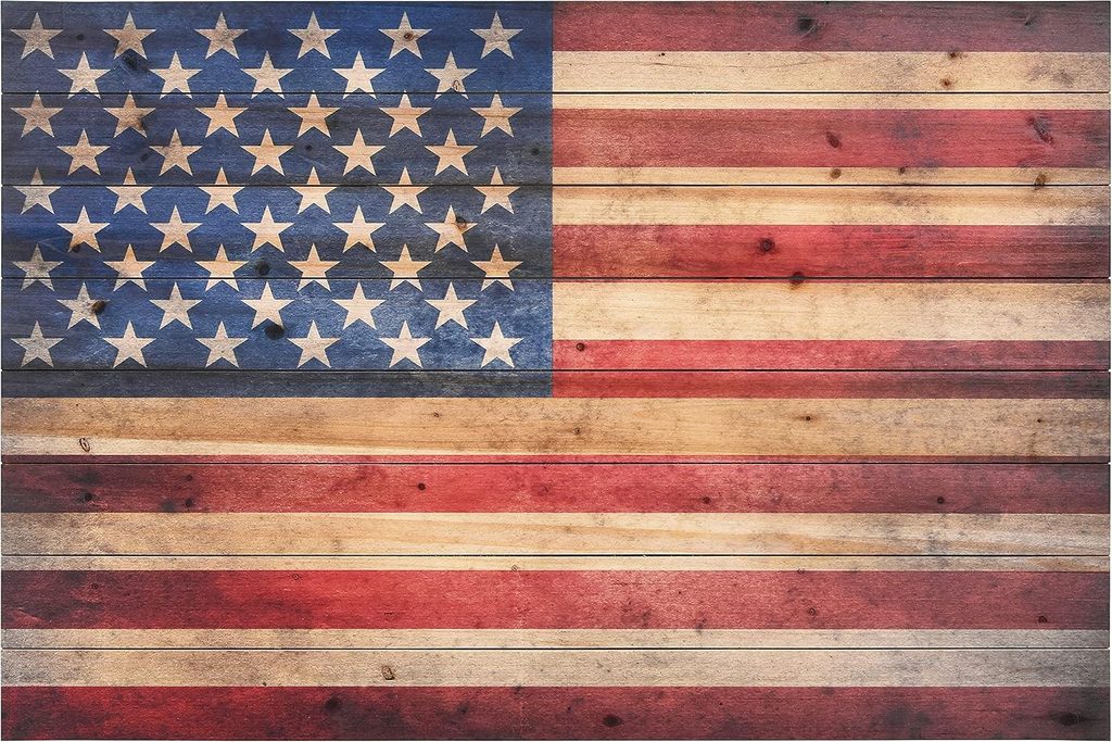 Empire Art Direct American Flag Wall Art