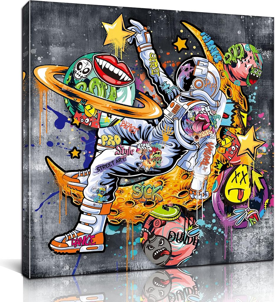 Kepgonegu Kaws Graffiti Canvas Wall Art