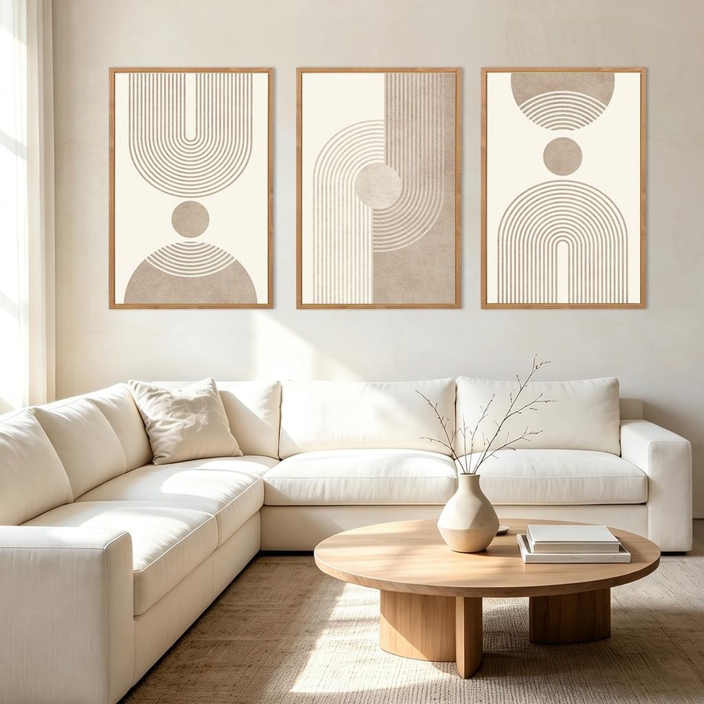 BINCUE Mid Century Modern Boho Canvas Wall Decor