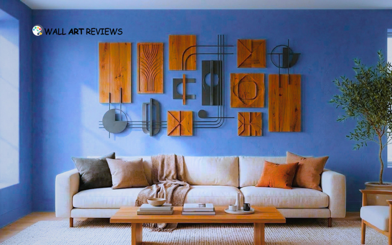 Blend of Wood and Metal Wall Decor