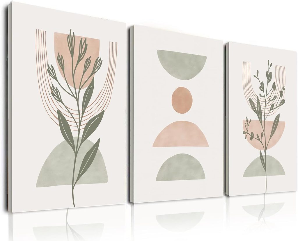 Framed Canvas Mid-Century Modern Prints Wall Art