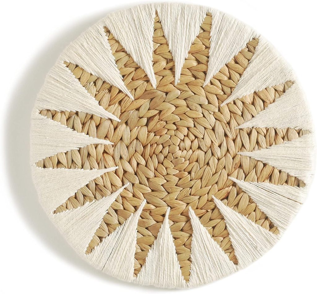 Handmade Macrame Woven Basket Wall Hanging